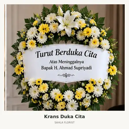 Krans Bunga Duka Kuningan City