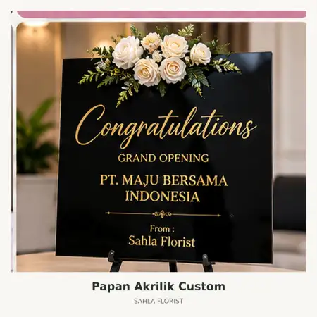 Papan Bunga Akrilik Kuningan City